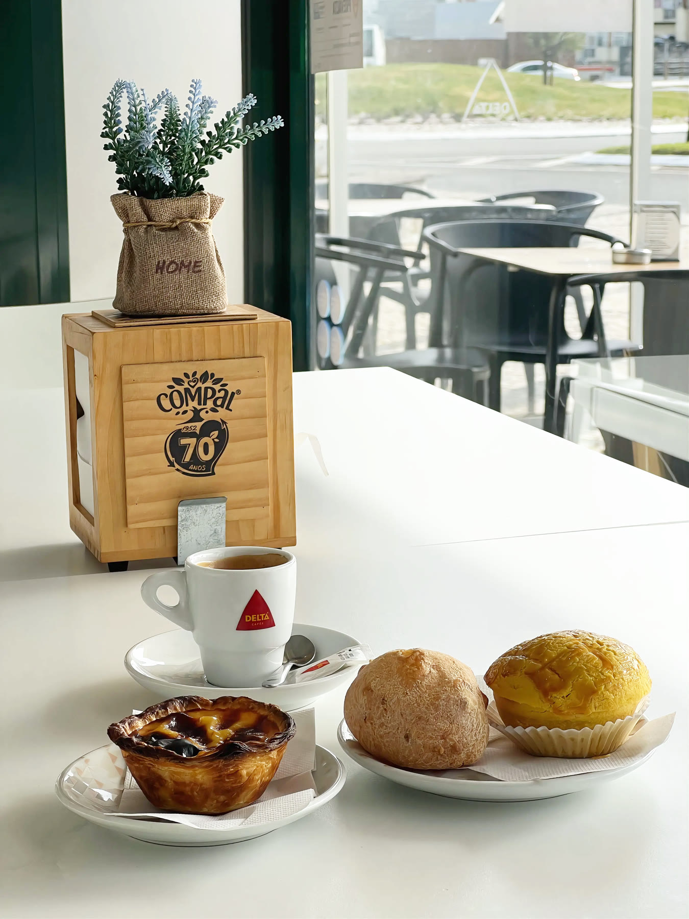 Espaço interior da Pastelaria Casagrande
